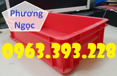 Thùng nhựa đặc B2, khay nhựa đựng linh kiện, thùng có nắp