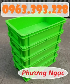 Thùng nhựa đặc B2, khay nhựa đựng linh kiện, thùng có nắp