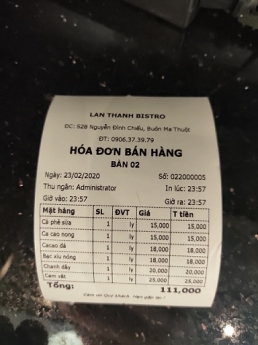 Bán máy Pos tính tiền giá rẻ cho quán café tại Buôn Mê Thuộc