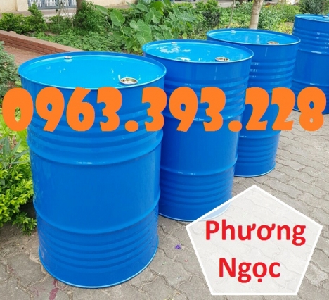 Thùng phuy sắt 220 Lít nắp kín, thùng phuy 2 nắp nhỏ, phuy đựng dầu