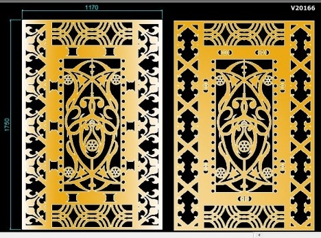 Bản vẽ autocad hoa văn CNC cửa cổng, lan can, vách ngăn
