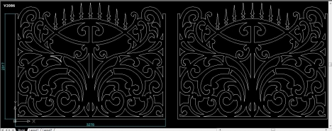 Bản vẽ autocad hoa văn CNC cửa cổng, lan can, vách ngăn
