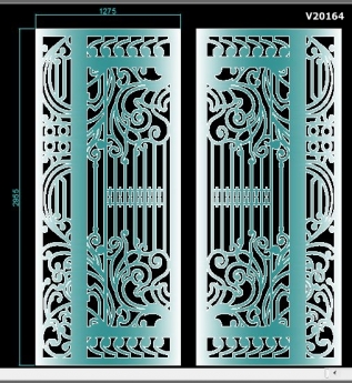 Bản vẽ autocad hoa văn CNC cửa cổng, lan can, vách ngăn
