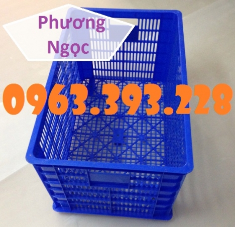 Sọt nhựa đựng hàng 5 bánh xe, sóng nhựa rỗng đựng nông sản