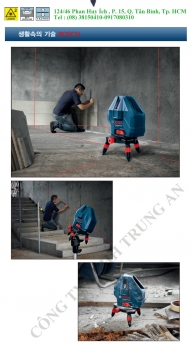 Máy cân mực bằng laser 5 tia Bosch GLL 5-50