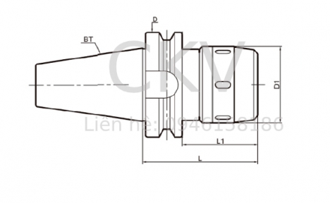 Đầu kẹp BT50/Vật tư máy phay cnc
