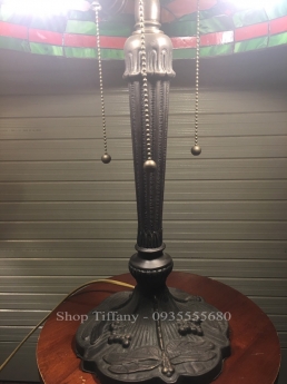 Đèn bàn Tiffany chân đồng Mỹ cổ