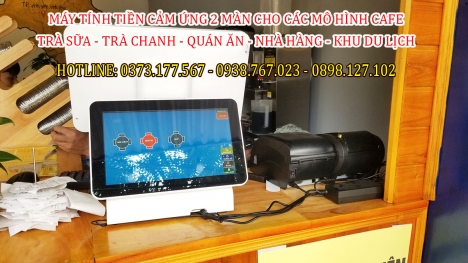 Nhân setup trọn bộ máy tính tiền quán trà sữa tại Bắc Ninh