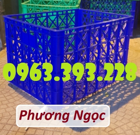 Sọt nhựa 8 bánh xe, sọt nhựa công nghiệp, sọt đựng hàng hóa