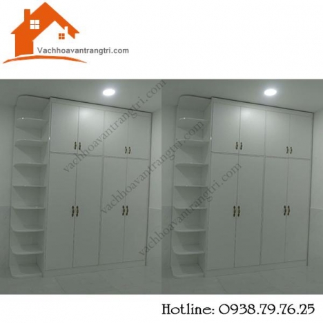 Nơi đóng tủ quần áo âm tường giá rẻ tphcm