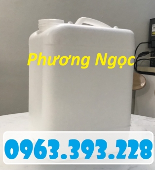 Can nhựa 5 Lít vuông, can nhựa HDPE, can 5L vuông 4 núm