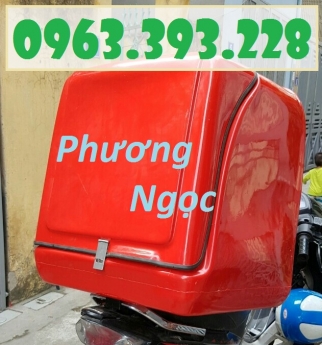 Thùng chở hàng sau xe máy, thùng giao hàng loại lớn, thùng ship hàng