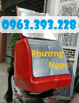 Thùng chở hàng sau xe máy, thùng giao hàng loại lớn, thùng ship hàng