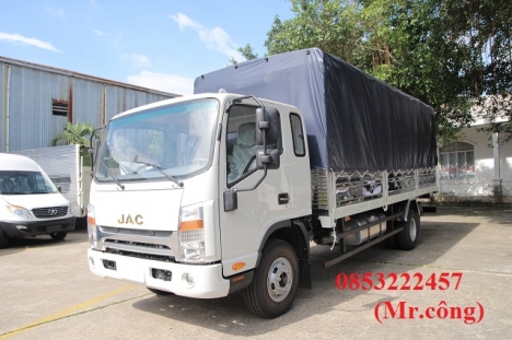 XE TẢI JAC 6T5 PLUS - THÙNG BẠT DÀI 6M2 - ĐỘNG CƠ CUMMINS