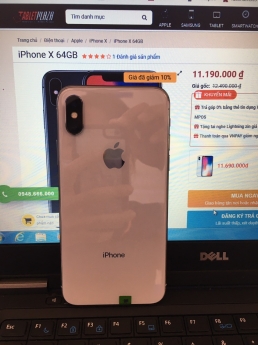 Iphonne X 64GB hàng đẹp như full Box giá hời