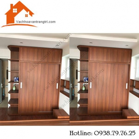 Tủ âm tường hiện đại- tủ áo âm tường đẹp bằng gỗ