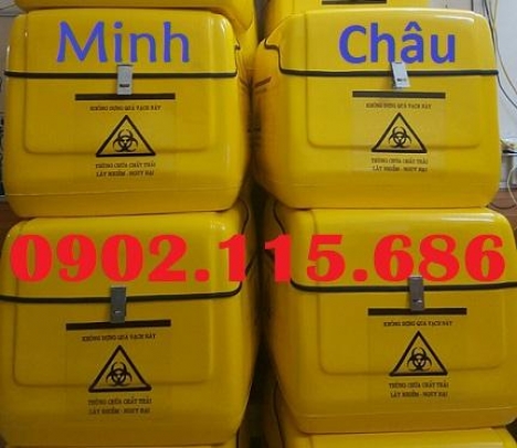 Thùng chở chất thải nguy hại, thùng vận chuyển chất thải nguy hại, thùng chở rác y tế,