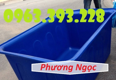 Thùng nhựa nuôi thủy hải sản, thùng nhựa công nghiệp màu xanh