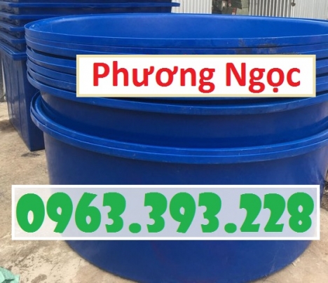 Thùng nhựa nuôi thủy hải sản, thùng nhựa công nghiệp màu xanh