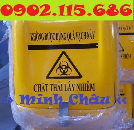 Thùng chở chất thải nguy hại, thùng vận chuyển chất thải nguy hại, thùng chở rác y tế,