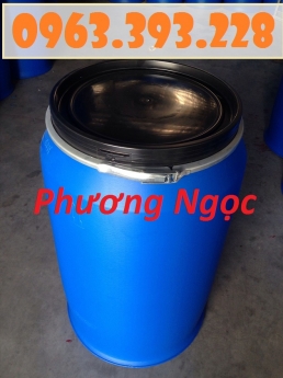 Thùng phuy nhựa HDPE nắp mở, thùng phuy đựng hóa chất