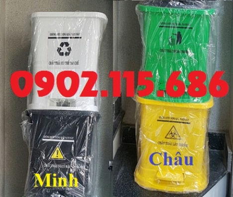Thùng rác y tế đạp chân, thùng rác y tế, thùng rác đạp chân, thùng rác bệnh viện, túi rác y tế,