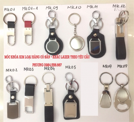 Móc khóa kim loại, Móc khóa xi mạ vàng cao cấp