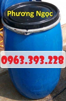 Thùng phuy nhựa HDPE nắp mở, thùng phuy đựng hóa chất