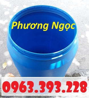 Thùng phuy nhựa HDPE nắp mở, thùng phuy đựng hóa chất