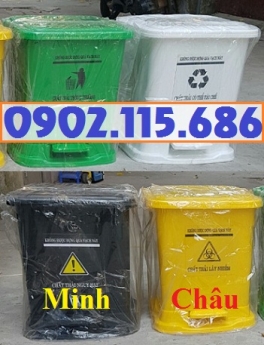 Thùng rác y tế đạp chân, thùng rác y tế, thùng rác đạp chân, thùng rác bệnh viện, túi rác y tế,