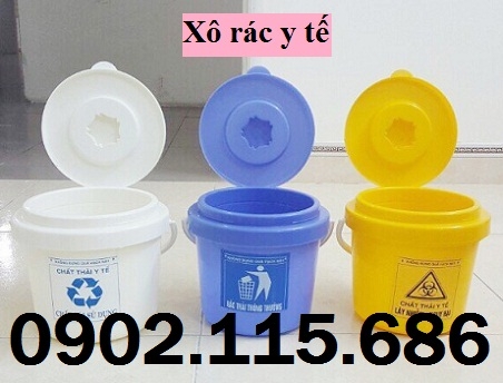 Xô đựng bông băng, xô đựng rác y tế, xô rác y tế, xô y tế 5L, xô y tế 10L, xô y tế 15L, xô y tế 22L,