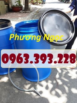 Thùng phuy nhựa HDPE nắp mở, thùng phuy đựng hóa chất