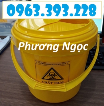 Xô đựng rác thải y tế, xô y tế treo xe tiêm, xô đựng vật sắc nhọn