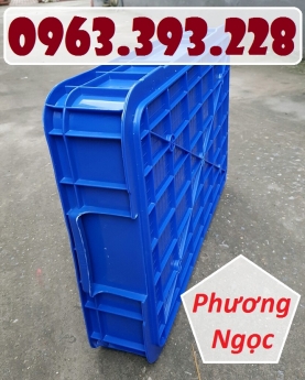 Thùng nhựa đặc cao 10, thùng nhựa có nắp, thùng nhựa HS025