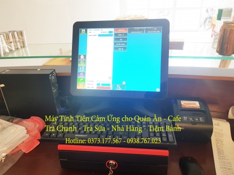 Bán máy tính tiền cảm ứng cho quán chè, kem tại Hải Dương