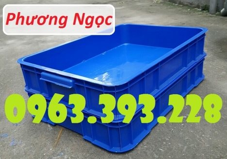 Thùng nhựa đặc cao 10, thùng nhựa có nắp, thùng nhựa HS025