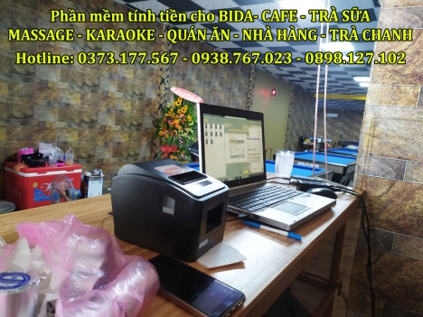 Chuyên cung cấp phần mềm tính tiền cho BIDA-CAFÉ tại Nghệ An