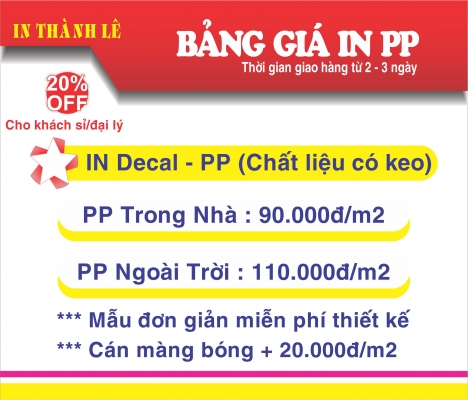In offset, Tờ rơi, Bao Thư, Danh Thiếp , Túi Xách, Decal v.v....