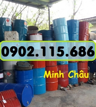 Thùng phuy sắt cũ, thùng phuy sắt cũ giá rẻ, thùng phuy sắt cũ đựng hóa chất,
