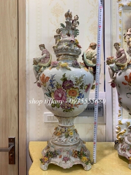 Siêu Phẩm Cặp Bình Gốm Sứ Tuyệt Đẹp.