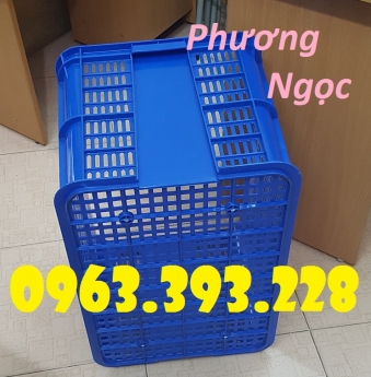 Sọt nhựa công nghiệp, sọt rỗng cao 39, sóng nhựa HS005