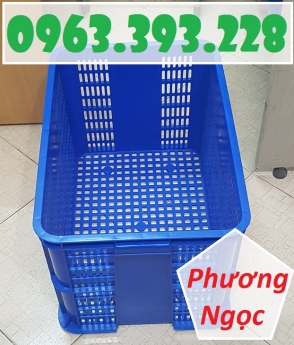 Sọt nhựa công nghiệp, sọt rỗng cao 39, sóng nhựa HS005