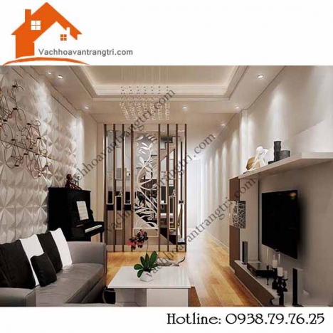 Mẫu lam gỗ phòng khách mdf trang trí- lam gỗ phong thủy