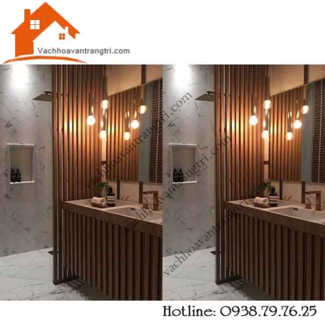 Mẫu lam gỗ phòng khách mdf trang trí- lam gỗ phong thủy