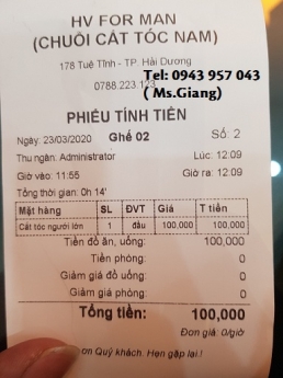 Full bộ tính tiền cho salon tóc giá rẻ tại Bình Dương