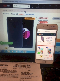 Em Bán Đt Iphone 7 32G Vàng -4,190K-Tabletplaza