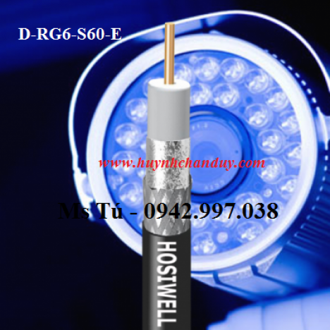 Cáp đồng trục Hosiwell RG6, RG11 dùng cho truyền hình cáp, CCTV, hệ thống camera quan sát
