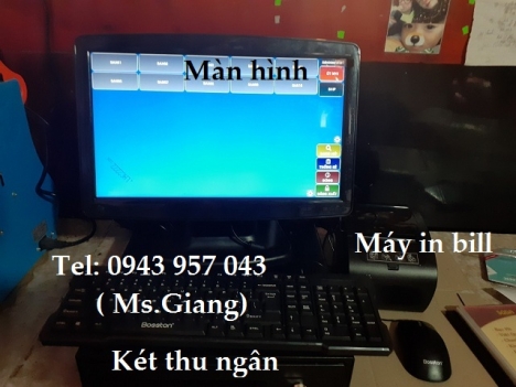 Full bộ tính tiền cho salon tóc giá rẻ tại Bình Dương