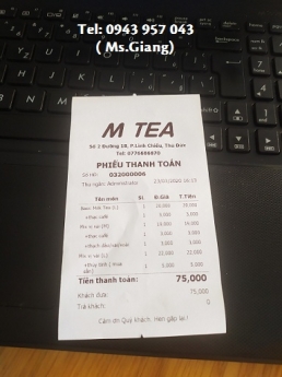 Combo tính tiền giá rẻ tại Thủ Đức cho quán Trà
