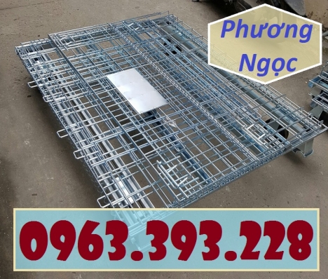 Lồng trữ hàng, lồng sắt có bánh xe, lồng gấp chứa hàng